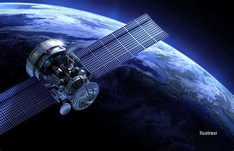 Satelit buatan mengorbit bumi