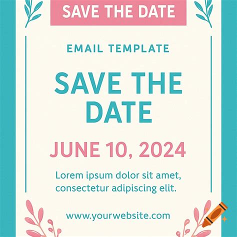 Save The Date Email Template