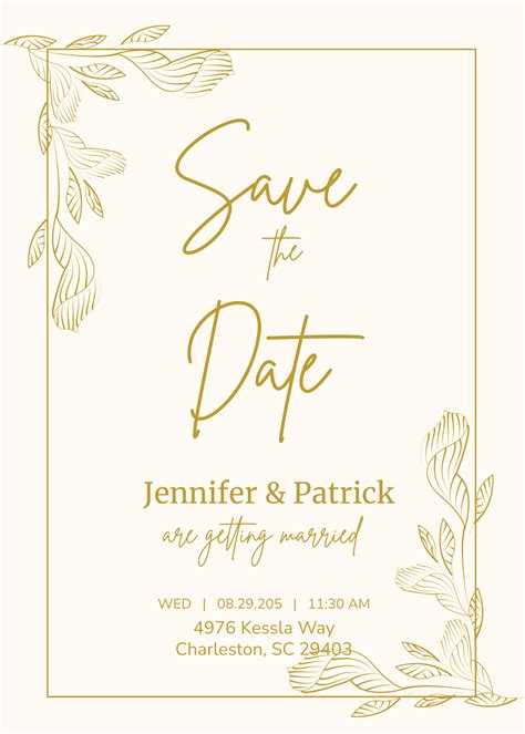 Save The Date Template Free Download