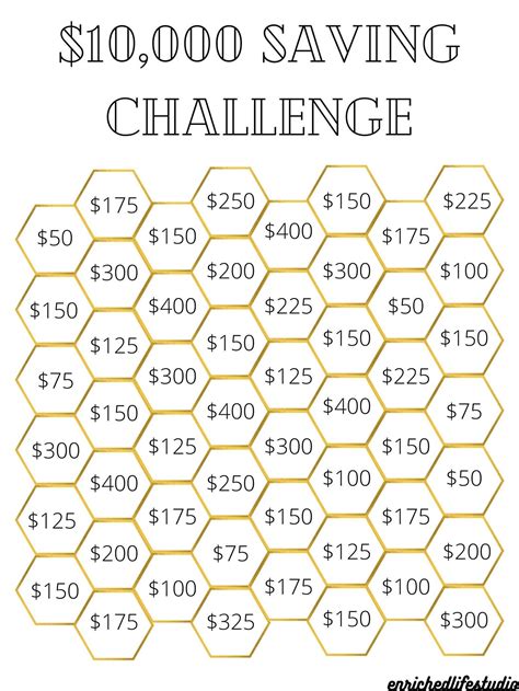 Saving Challenge Free Printable