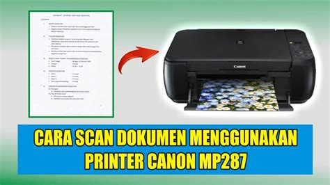 Scan PDF Canon MP287 Dokumen