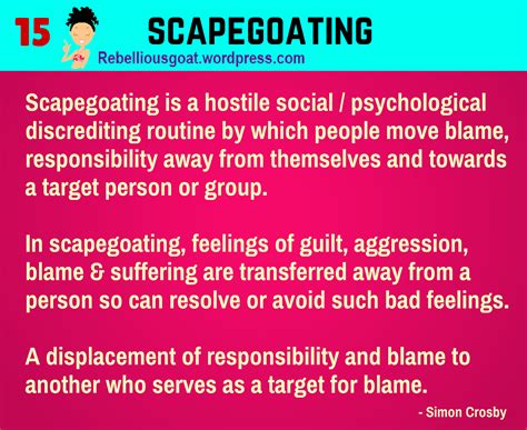 Negative Effects of Scapegoating