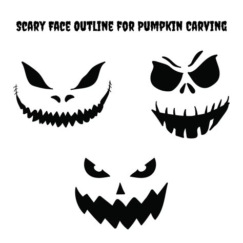 Scary Pumpkin Template