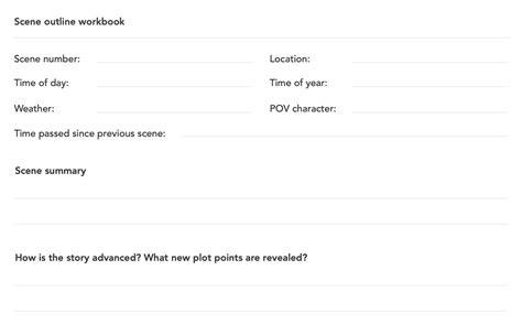 Scene Outline Template