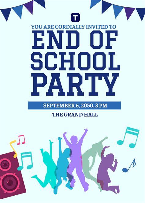 School party invitation