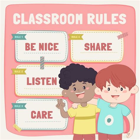 School rules illustration