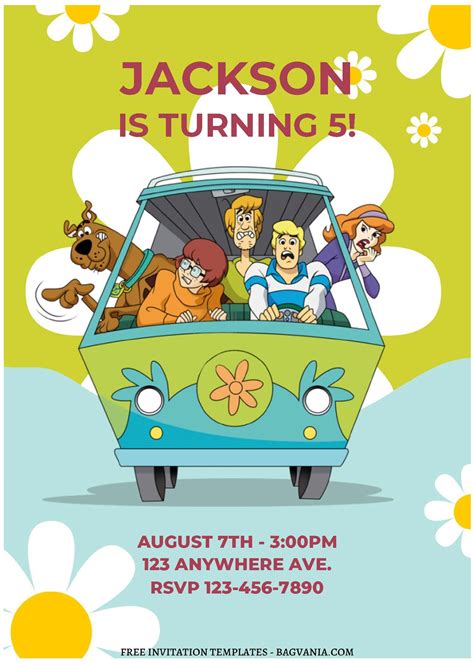 Scooby Doo Birthday Invitations Free Printables