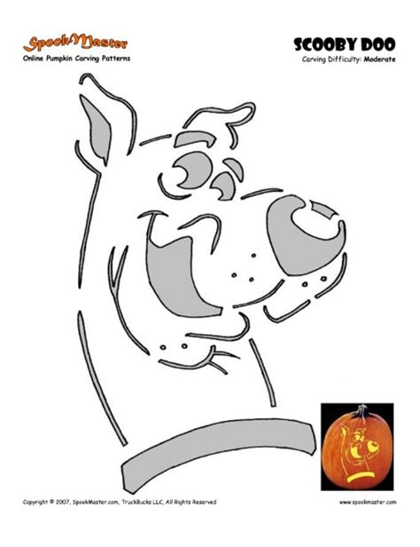 Scooby Doo Pumpkin Template