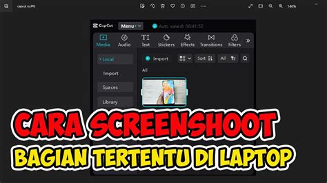 Screenshot Sebagian Layar