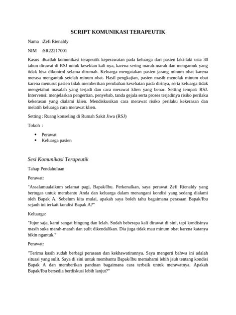 Script Komunikasi