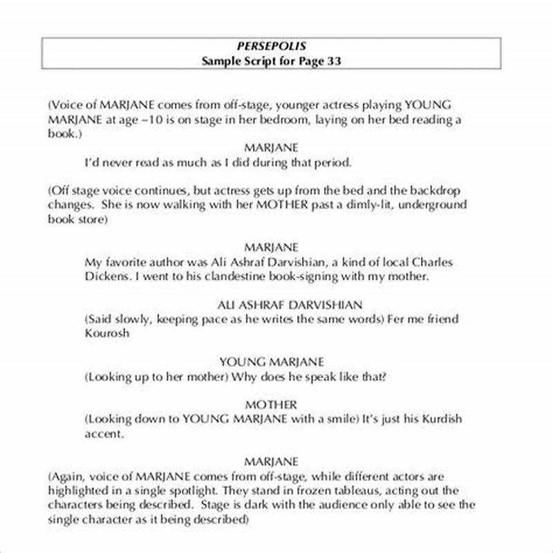 Script Writing Template Pages