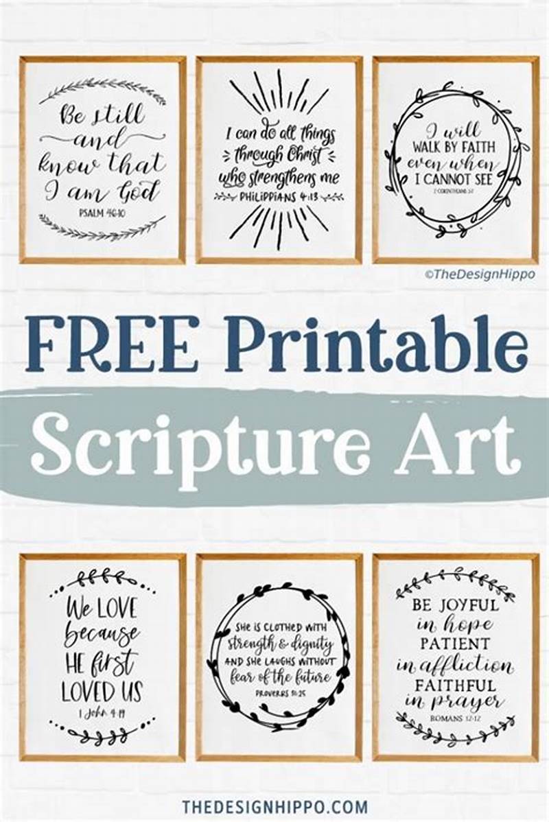 Scripture Printables Free