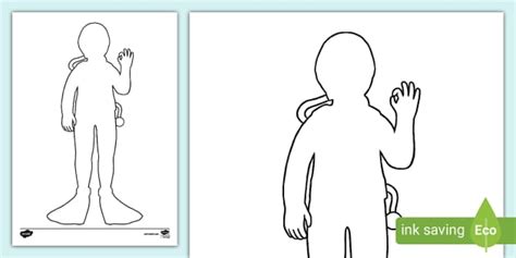 Scuba Diver Template