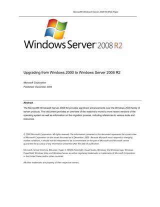 Upgrading Windows 2000 Domain Controllers to Windows Server 2003