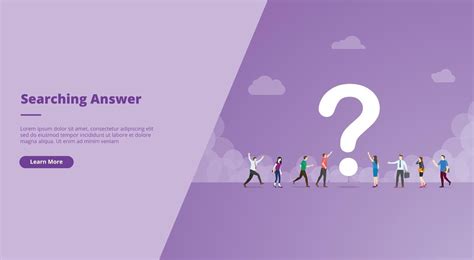 Searching for answers concept