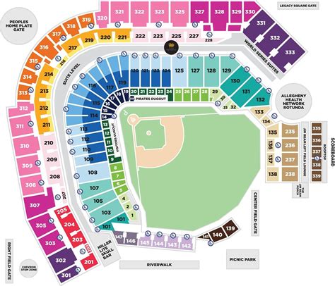 Seat Number Pnc Park Seating Chart