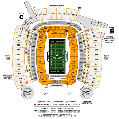 Seating Chart Acrisure Stadium