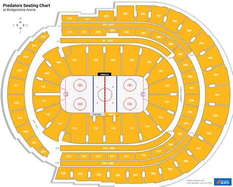 Seating Chart Bridgestone Arena Nashville Predators