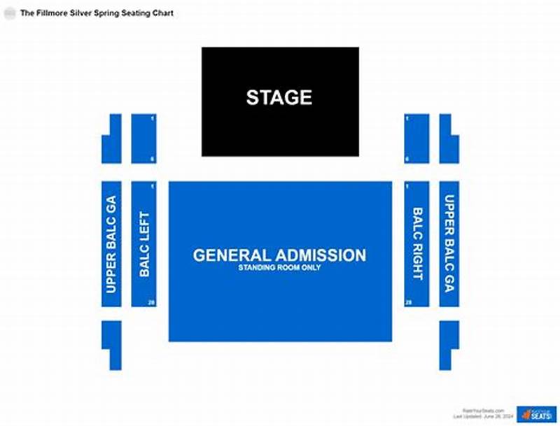 Seating Chart Fillmore Silver Spring