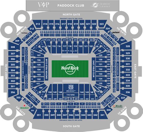 Seating Chart For Hard Rock Stadium