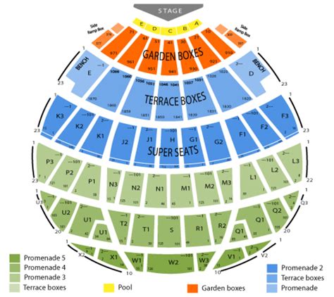 Seating Chart For Hollywood Bowl
