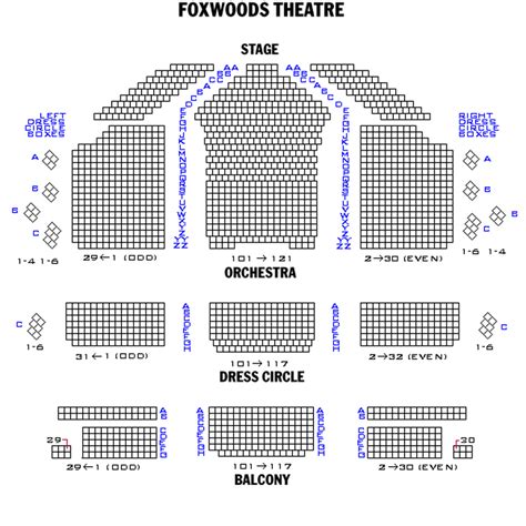 Seating Chart Grand Theater Foxwoods