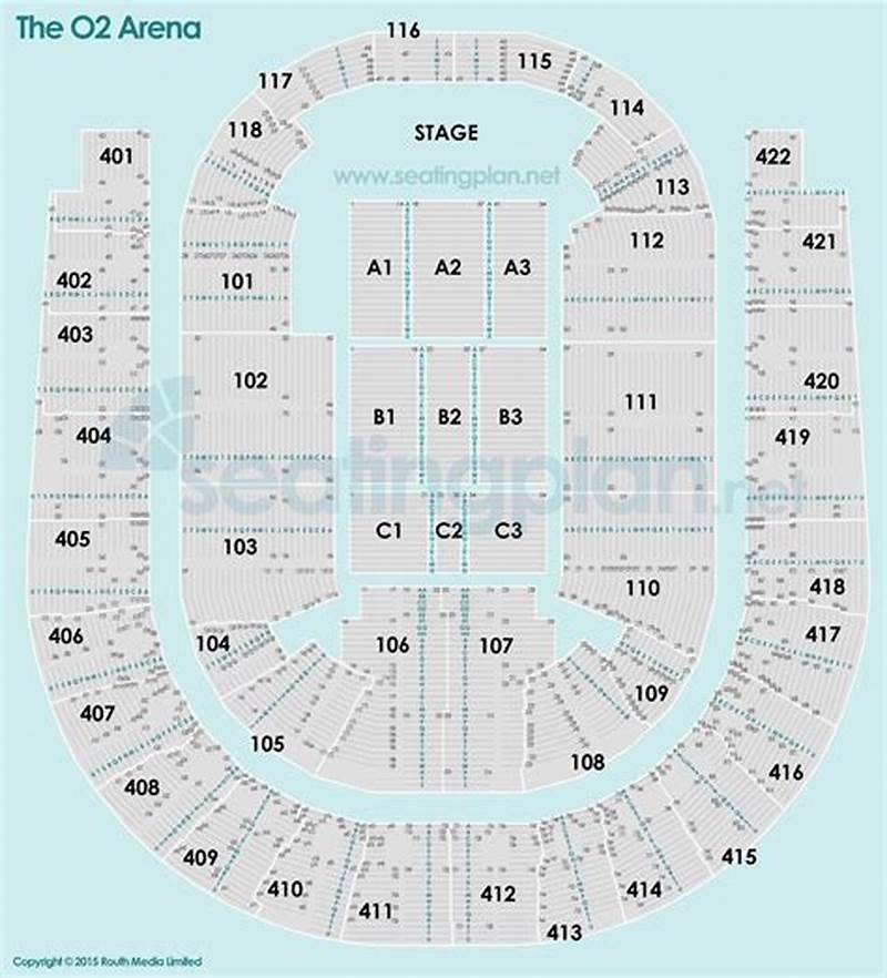 Seating Chart O2 Arena London