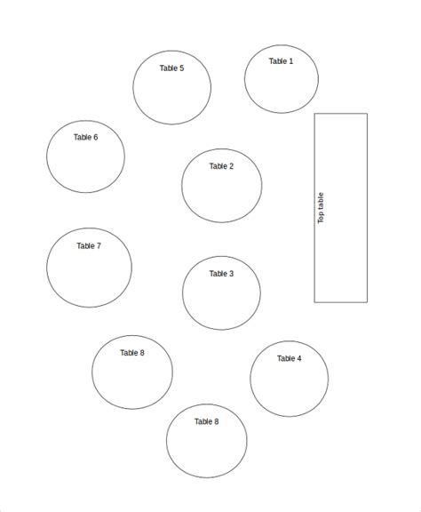 Seating Chart Round Tables