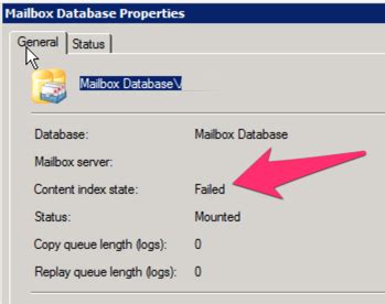 Seeding Of Content Index Catalog For Database Failed