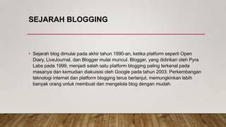 Sejarah Blogging