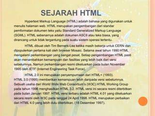 Sejarah dan Latar Belakang SGML