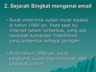 Sejarah Singkat Email