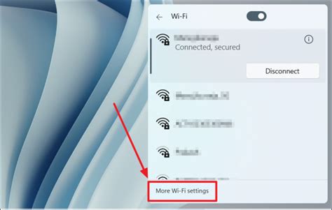 Select Wi-Fi Connection Windows 11
