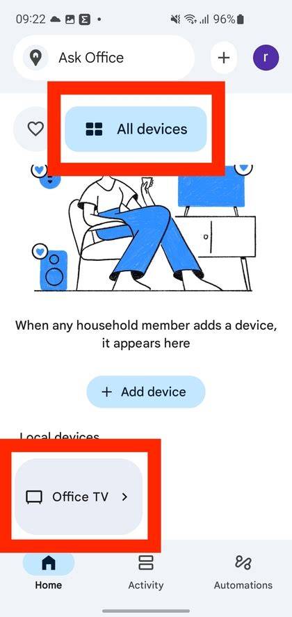Selecting an Android TV