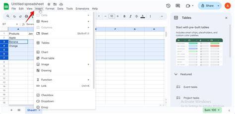 Select Rows in Google Sheets