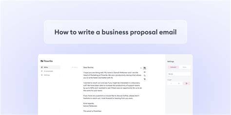 Sending Business Proposal