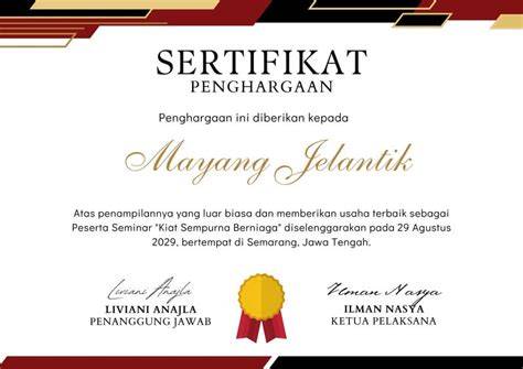Sertifikat Award