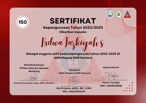 Sertifikat Kepengurusan