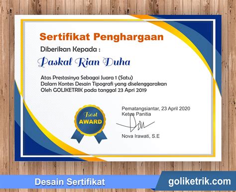 Sertifikat Seminar