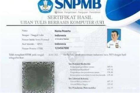 Sertifikat UTBK 2025