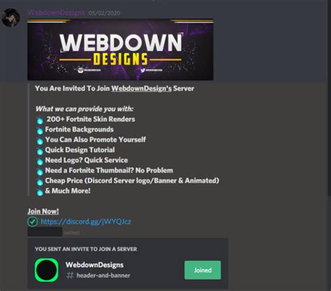 Server Ad Template Discord