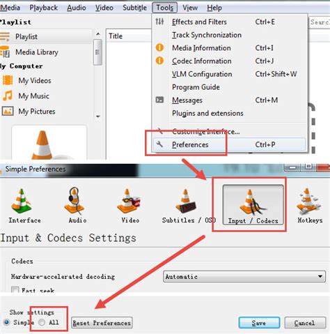 Set Video Codec Options