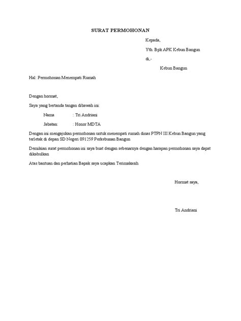 Setelah Surat Permohonan Disetujui