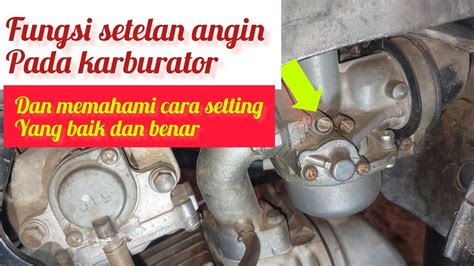 Setelan Angin Karburator
