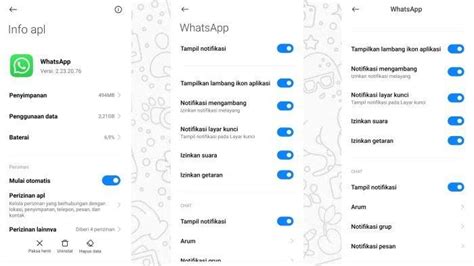 Setting Notifikasi WA Android