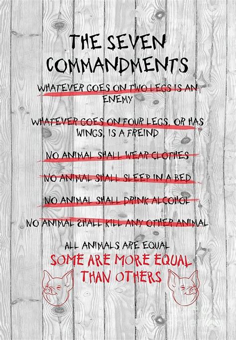 Seven Commandments Animal Farm