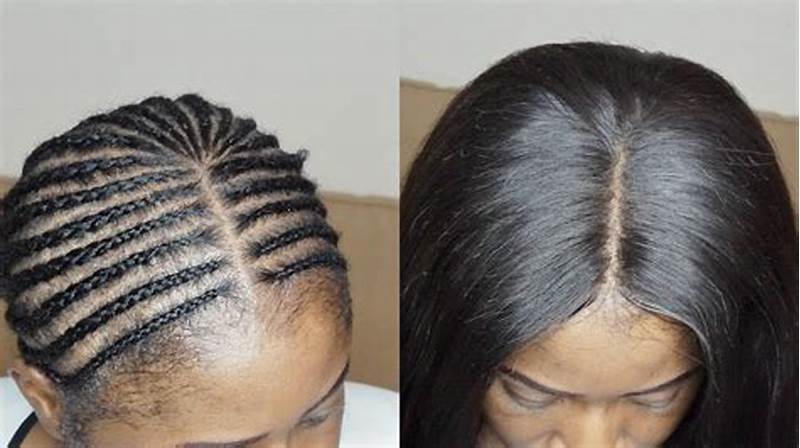 Sew In With Lace Closure Braid Pattern