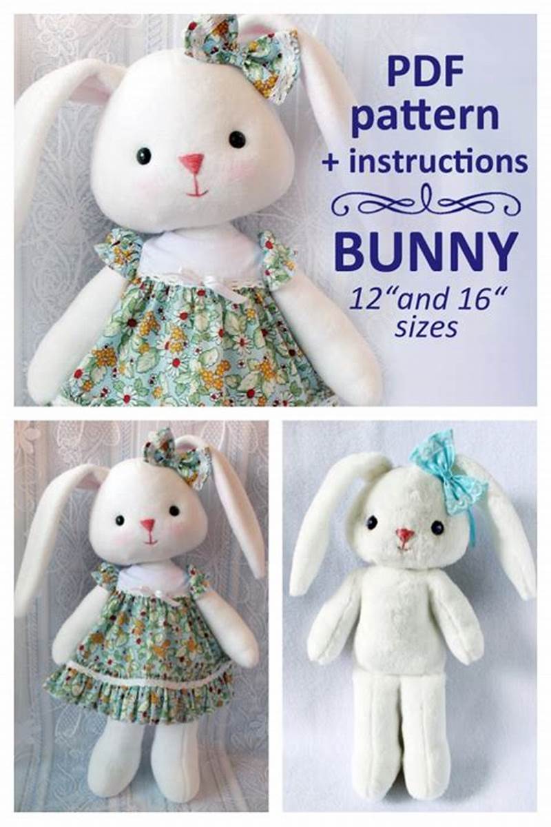 Sewing Pattern For A Rabbit