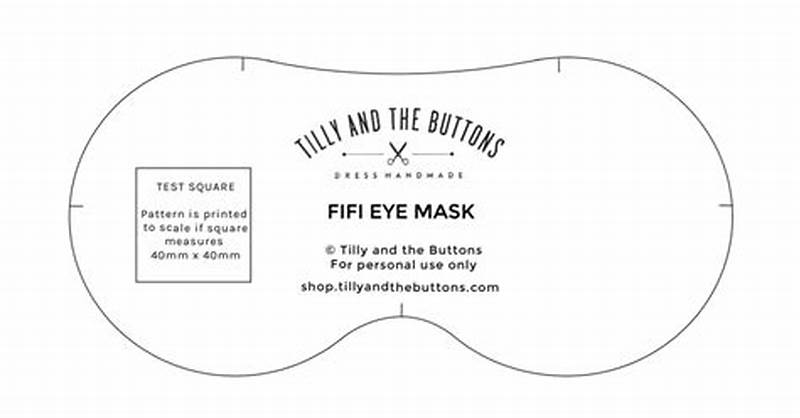 Sewing Pattern For Eye Mask