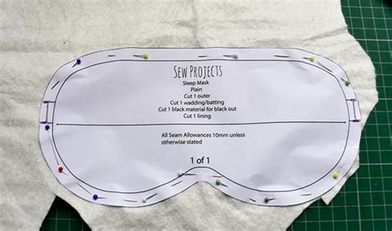 Sewing Pattern For Sleep Mask